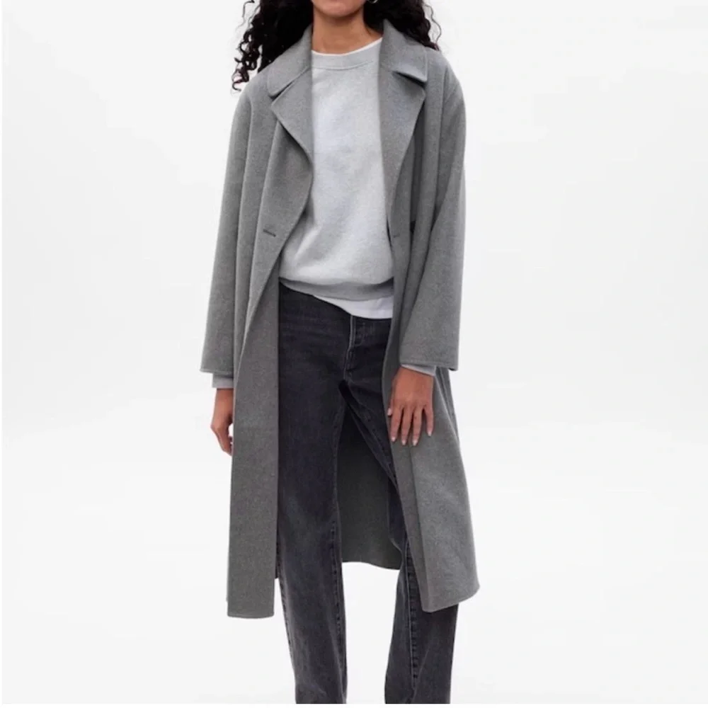 GAP Classic Gray Wool Coat